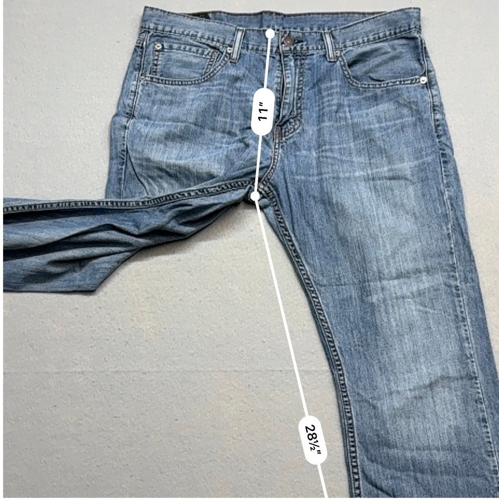 Levi's 527 Slim Bootcut Jeans Men's W34 L30 Medium Wash Denim Classic - Picture 6 of 13